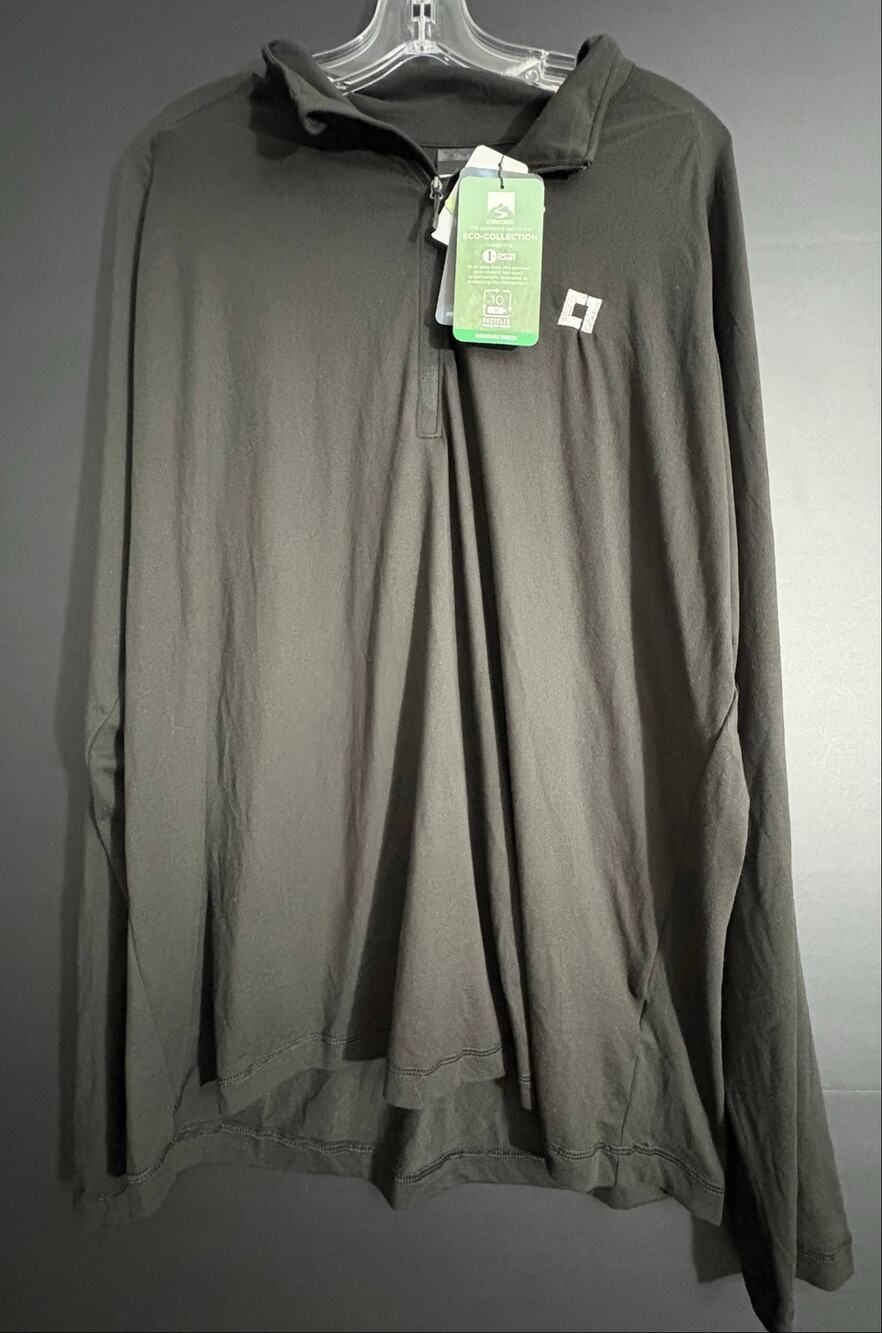 Storm Creek Pacesetter Mens XL Black 1/4 Zip Pullover Performance Shirt NWT